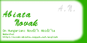 abiata novak business card